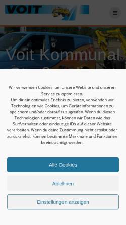 Vorschau der mobilen Webseite kommunaldienst-voit.de, Voit Kommunal-Straßendienst