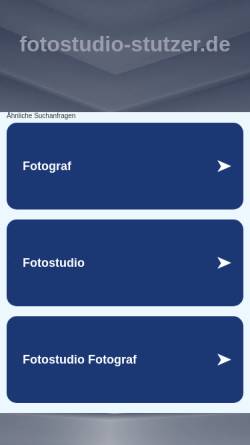 Vorschau der mobilen Webseite www.fotostudio-stutzer.de, Fotostudio Stutzer