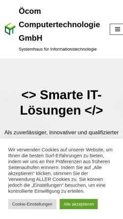 Vorschau der mobilen Webseite www.oecom.com, Öcom Computertechnologie GmbH