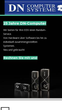 Vorschau der mobilen Webseite www.dn-computer.de, DN-Computersysteme