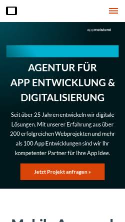 Vorschau der mobilen Webseite www.buiss-ultimo.de, Buiss Ultimo GmbH - Agentur für App Entwicklung