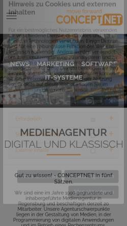Vorschau der mobilen Webseite www.conceptnet.de, Conceptnet GmbH