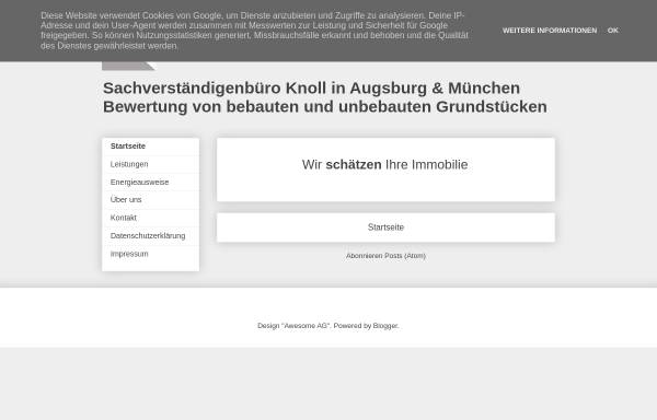 Vorschau von immoservice-wert.blogspot.de, Sachverständigenbüro Wolfgang Knoll