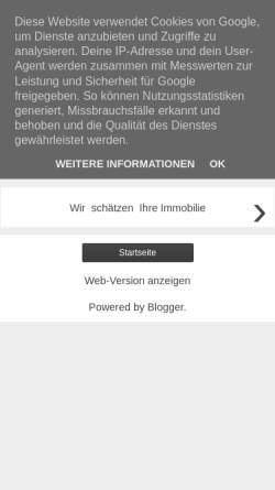 Vorschau der mobilen Webseite immoservice-wert.blogspot.de, Sachverständigenbüro Wolfgang Knoll