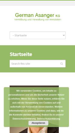 Vorschau der mobilen Webseite www.inter-grund.de, Inter-grund German Asanger KG
