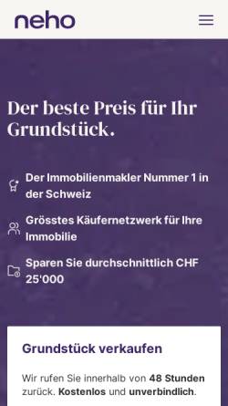 Vorschau der mobilen Webseite www.perpedes-grundstueckssuche.de, Birk, Heinrich
