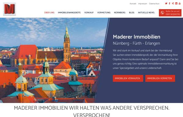 Vorschau von maderer-immobilien.com, Maderer Immobilien