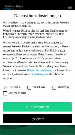 Vorschau der mobilen Webseite moderndrive.de, Modern Drive Technology GmbH