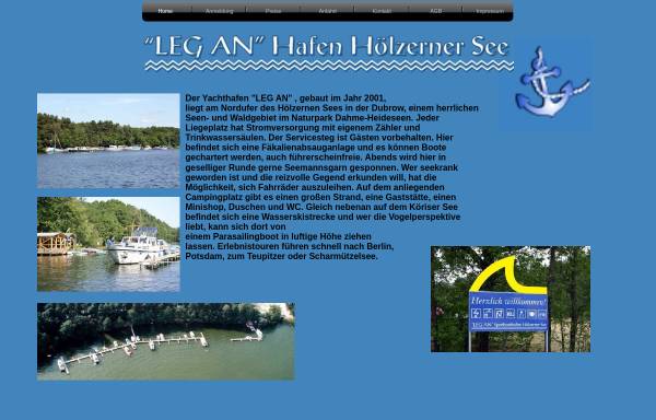 Vorschau von www.leg-an.com, Leg an Hafen Hölzerner See