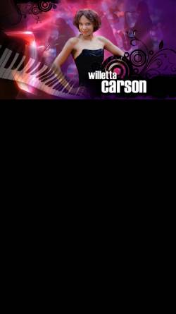Vorschau der mobilen Webseite willettacarson.com, Carson, Willetta