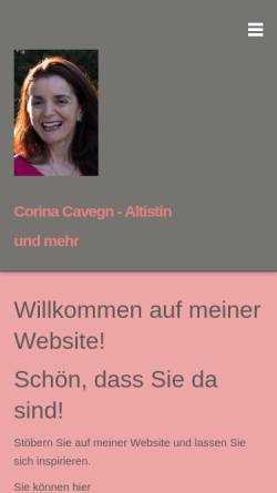 Vorschau der mobilen Webseite www.corinacavegn.ch, Cavegn, Corina