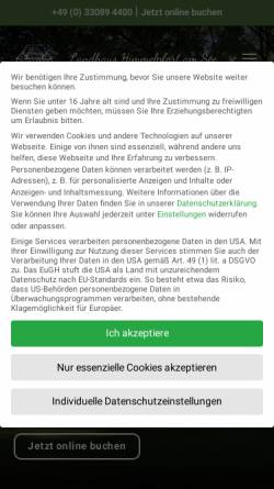 Vorschau der mobilen Webseite landhaus-himmelpfort.de, Himmelpfort