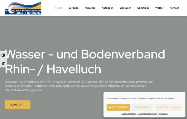 Vorschau von www.wbv-fehrbellin.de, Wasser- und Bodenverband Rhin-/ Havelluch