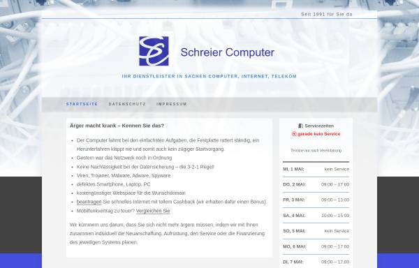 Vorschau von www.schreier-computer.de, Schreier Computer, EDV-Beratung und Computersysteme