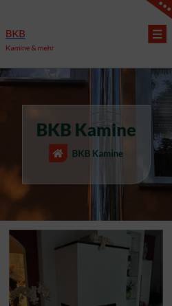Vorschau der mobilen Webseite www.bkb-kamine.de, BKB Wärmetechnik