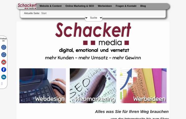 Vorschau von www.werbung-schackert.com, Schackert Werbung & Marketing
