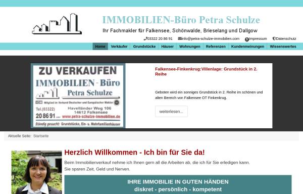 Vorschau von www.petra-schulze-immobilien.de, Petra Schulze Immobilien
