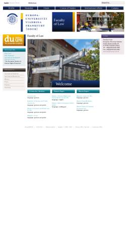 Vorschau der mobilen Webseite www.rewi.euv-frankfurt-o.de, Rechtswissenschaftliche Fakultät