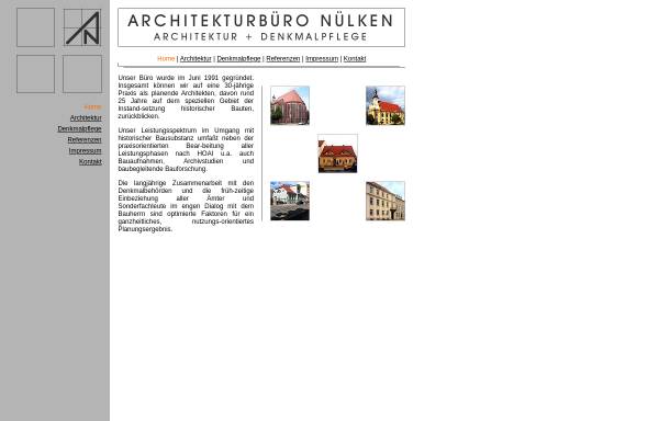 Vorschau von www.architektur-denkmalpflege.de, Architekturbüro Nülken GbR