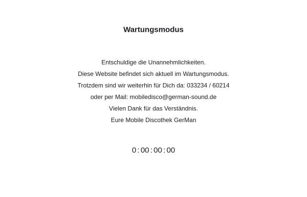 Vorschau von www.german-sound.de, Mobile Discothek GerMan, Elstal