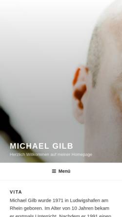 Vorschau der mobilen Webseite www.michael-gilb.de, Gilb, Michael