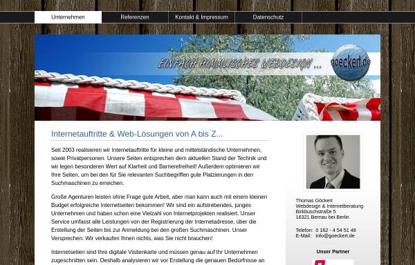 Vorschau von www.goeckert.de, Thomas Göckert - Webdesign und PC-Hilfe