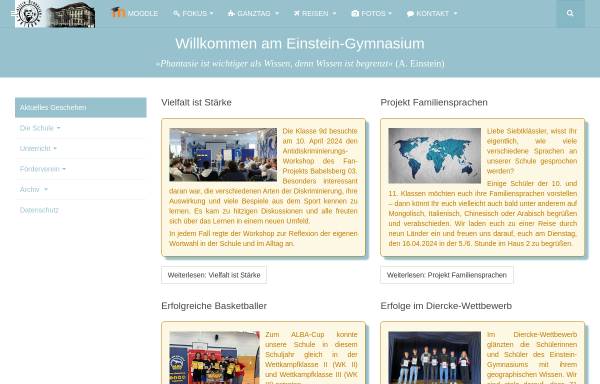Vorschau von www.einsteingymnasium-potsdam.de, Einstein-Gymnasium Potsdam