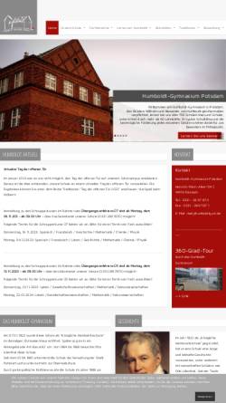 Vorschau der mobilen Webseite www.humboldtgym.de, Humboldt-Gymnasium