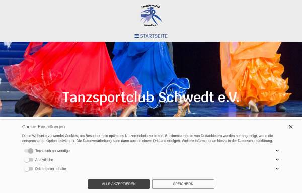 Vorschau von www.tsc-schwedt.de, Tanzsportclub Schwedt e.V.
