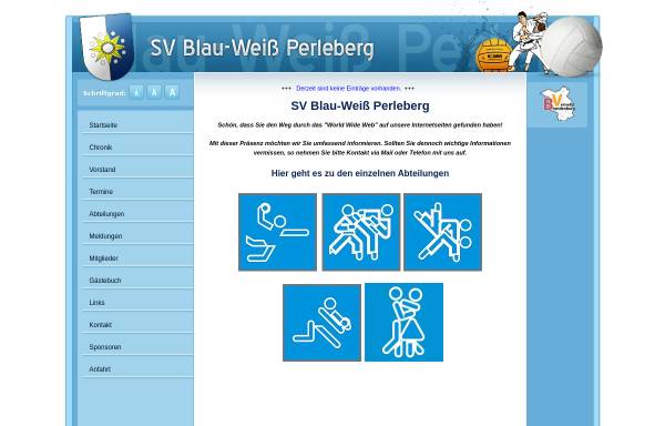 Vorschau von www.sv-blauweiss-perleberg.de, SV Blau-Weiss Perleberg e. V.