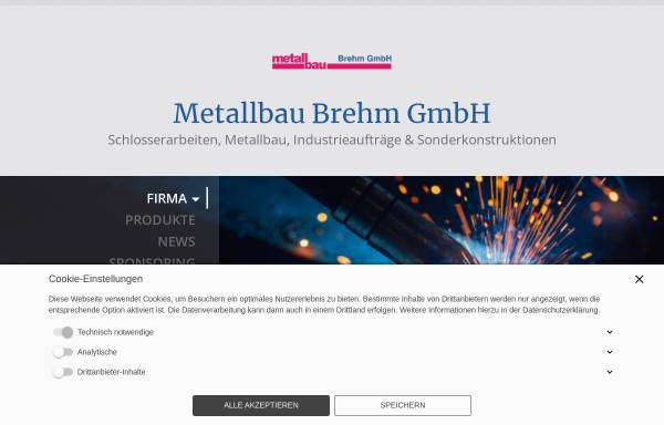 Vorschau von www.metallbau-brehm.de, Metallbau Jürgen Brehm