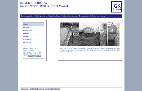 Vorschau von www.igkgmbh.de, IGKGmbH Baugrundgutachen