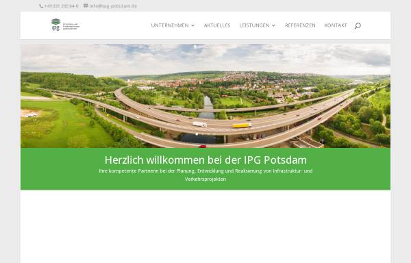 Vorschau von www.ipg-potsdam.com, Die Infrastruktur und Projektentwicklungsgesellschaft mbH (IPG)