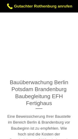 Vorschau der mobilen Webseite www.baumangel.de, Schmalfuss, Dieter