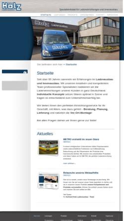 Vorschau der mobilen Webseite www.holz-ladenausbau.de, Gerhard Holz Ladenausbau
