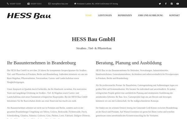 Vorschau von www.hess-pflasterarbeiten.de, HESS - Pflasterarbeiten & Wegebau