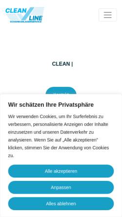 Vorschau der mobilen Webseite www.gaststaettentechnik.de, Clean Line Schankanlagenservice