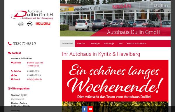 Vorschau von www.dullin.de, Autohaus Dullin GmbH