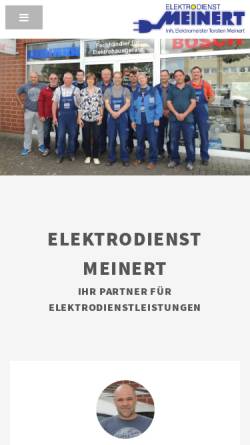 Vorschau der mobilen Webseite www.elektrodienst-meinert.de, Elektrodienst Meinert