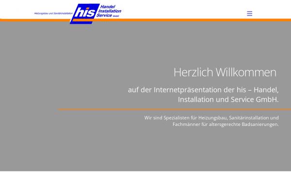 Vorschau von his-gmbh-perleberg.de, HIS - Handel, Installation, Service GmbH