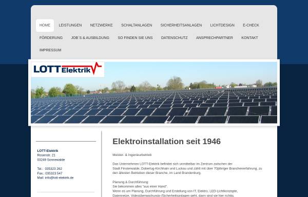 Vorschau von www.lottelektrik.de, Lott Elektrik