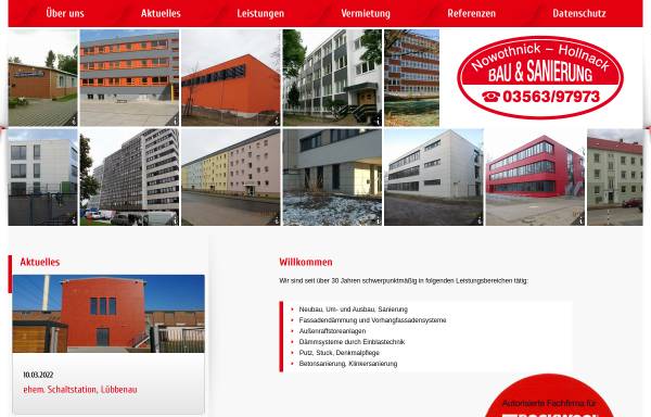 Vorschau von bausanierung-n-h.de, Bausanierung Nowothnick & Hollnack