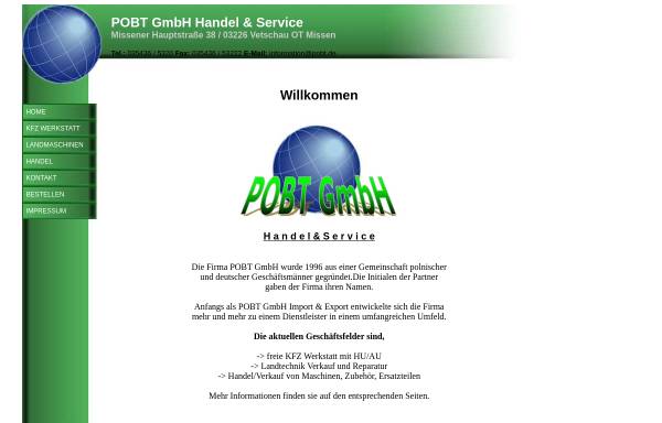 Vorschau von www.pobt.de, POBT GmbH, Handel & Service