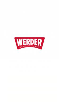 Vorschau der mobilen Webseite www.werder-feinkost.de, Werder Feinkost GmbH