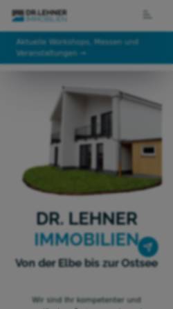 Vorschau der mobilen Webseite www.dr-lehner-immobilien.de, Dr. Lehner Immobilien