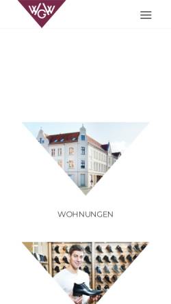 Vorschau der mobilen Webseite www.wg-wittenberge.de, Wohnen in Wittenberge, Miete in Wittenberge