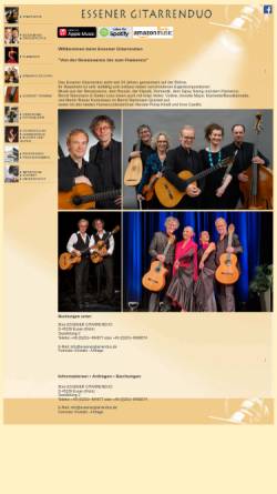 Vorschau der mobilen Webseite www.essenergitarrenduo.de, Essener Gitarrenduo