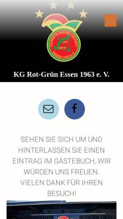 Vorschau der mobilen Webseite www.kgrotgruen.de, KG Rot-Grün Essen-Kupferdreh