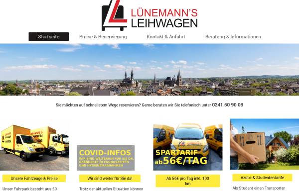 Vorschau von www.luenemanns-leihwagen.de, Lünemann's Leihwagen