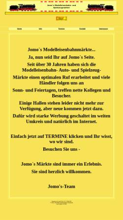 Vorschau der mobilen Webseite www.jomosmodellbahnmaerkte.de, Jomo's Modelleisenbahnmärkte